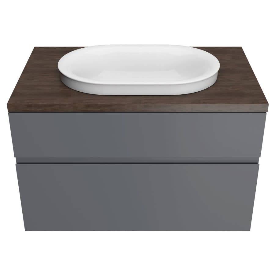 Studio S 33" Single Wall Mounted Wood Vanity Cabinet Only - Less Vanity Top