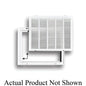 Stamped Removable Face Sidewall Return Filter Grille, 24 x 12 in, 1/2 in Spacing, 2 in Filter, Steel, White