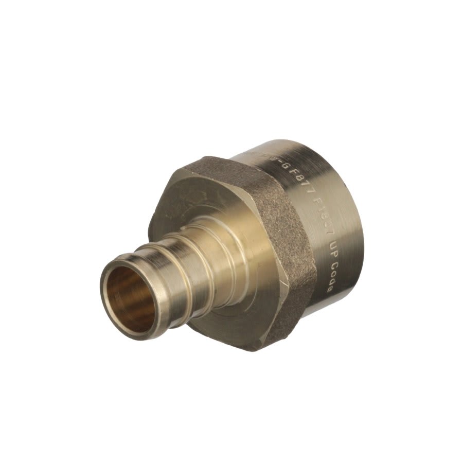 Female Adapter, 1/2 in, Crimp PEX x FNPT, Brass
