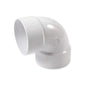 90 Deg Elbow 4 in Hub Type I PVC White