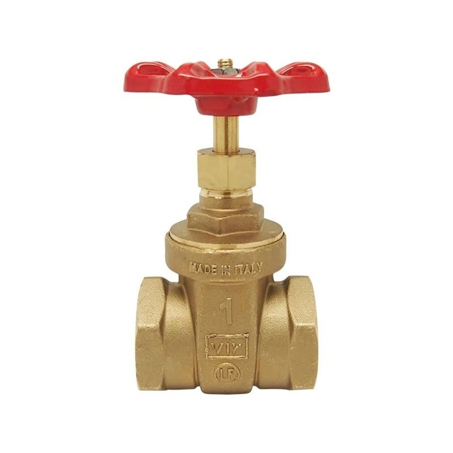 206AB Non-Rising Stem Gate Valve, 1-1/4 in, FNPT, Brass