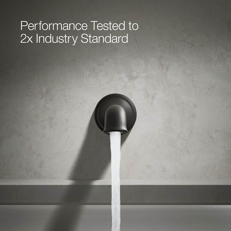 Artifacts Non Diverter Wall Mounted Tub Spout with Flare Design