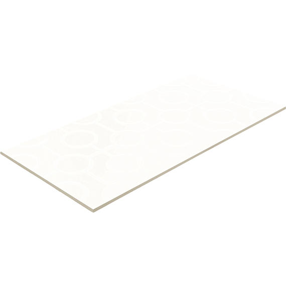Luminique Arctic White Rectangle, Weave 12X24 Glossy