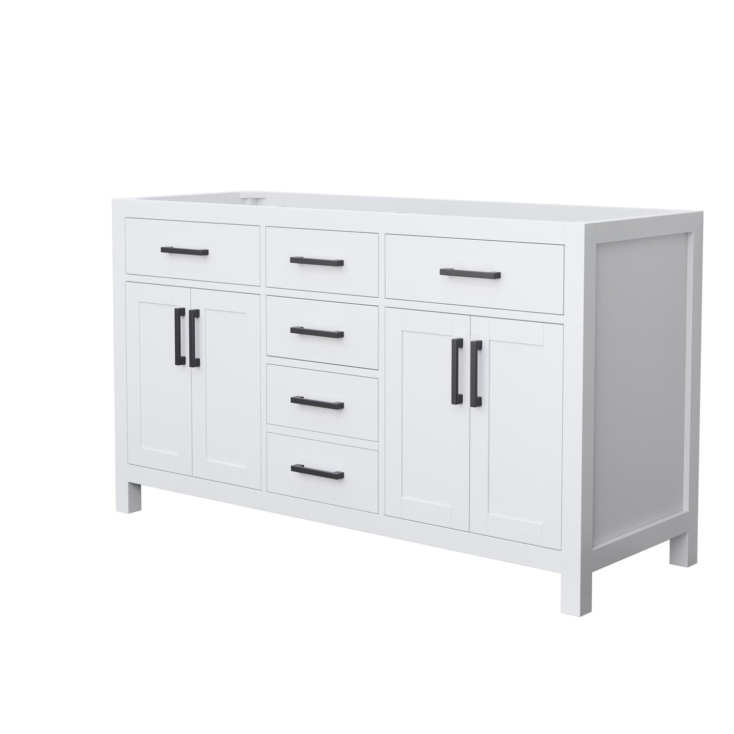 Beckett Double Bathroom Vanity - 59W x 34.25H x 21.5D