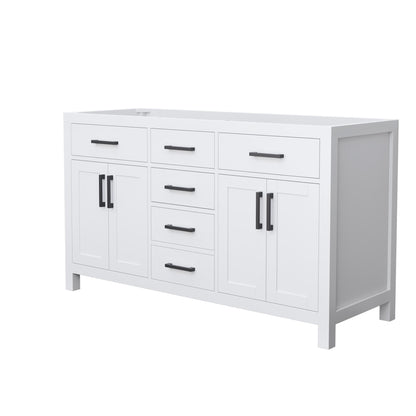 Beckett Double Bathroom Vanity - 59W x 34.25H x 21.5D