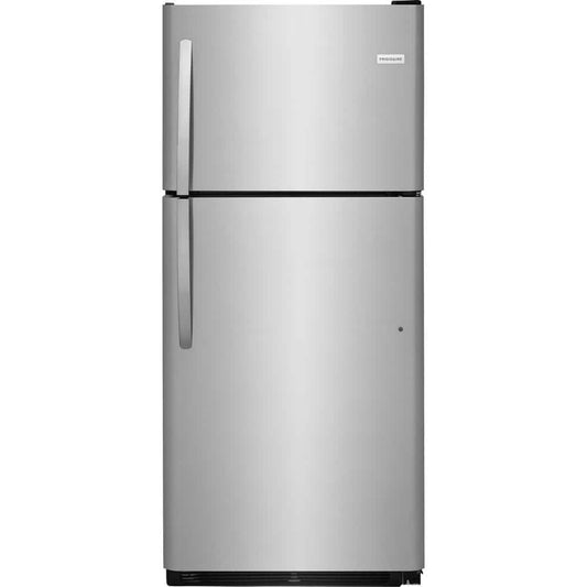 30 in. 20.4 cu. ft. Top Freezer Refrigerator in Stainless Steel