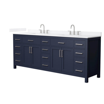 Beckett Double Bathroom Vanity - 84W x 35H x 22D