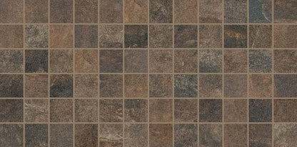 Slate Attache Multi Brown Straight Joint 2X2 Matte