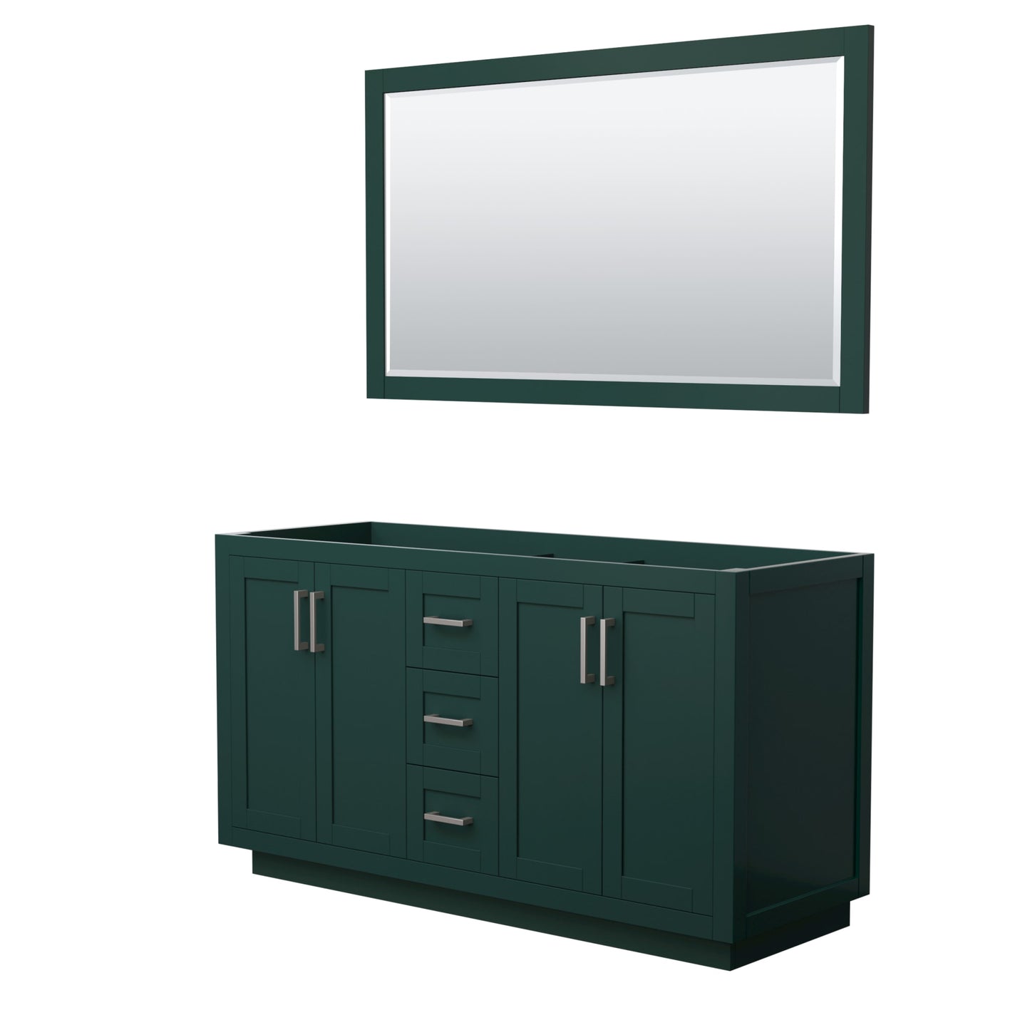 Miranda Double Bathroom Vanity - 59.25W x 33H x 21.75D