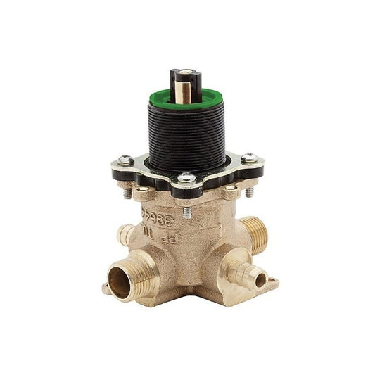 Pfirst Series™ Pressure Balance Tub and Shower Rough-In Valve, 1/2 in, IP/C/PEX Inlet x IP/C/PEX Outlet, Brass Body