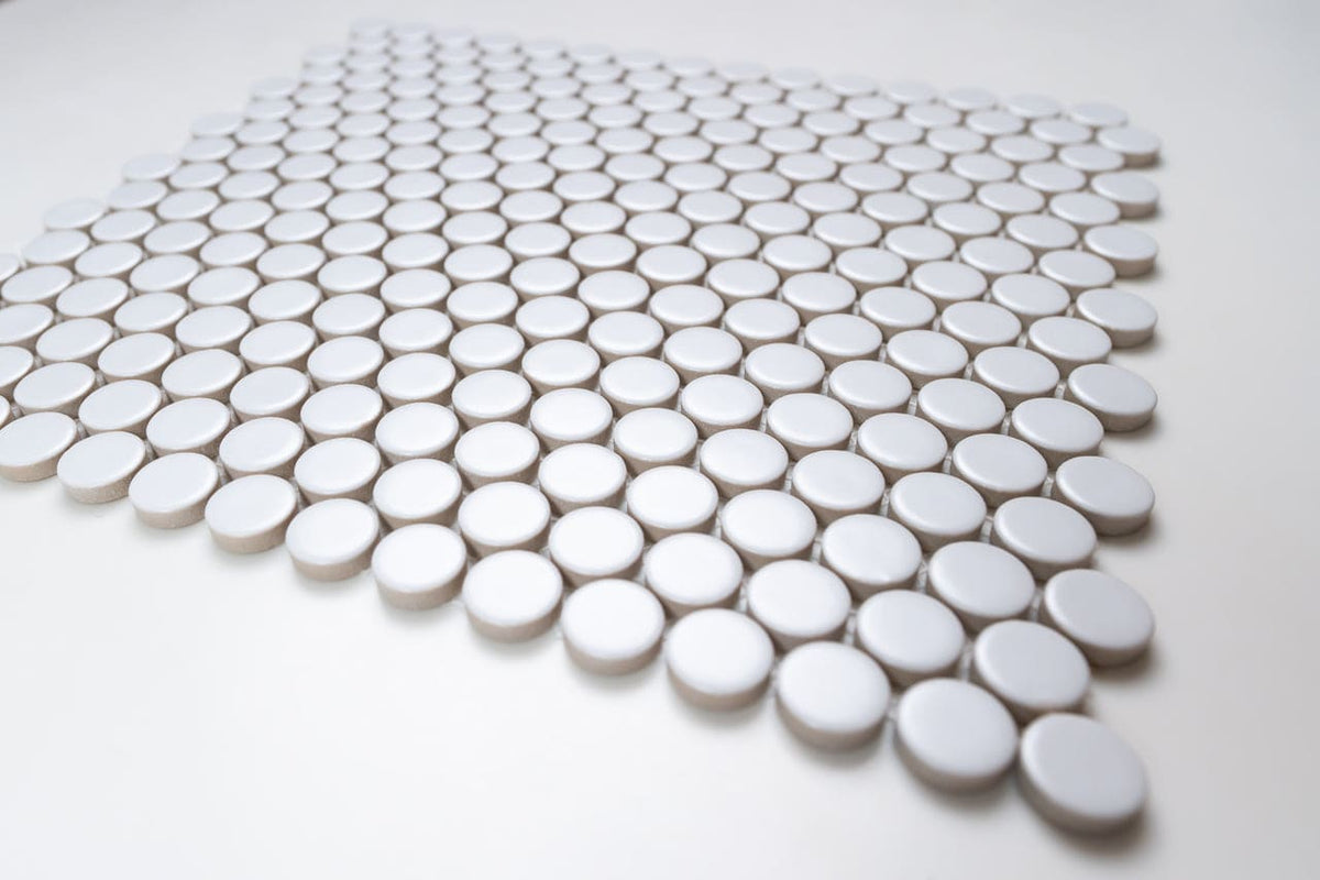 White Penny Round 19MM