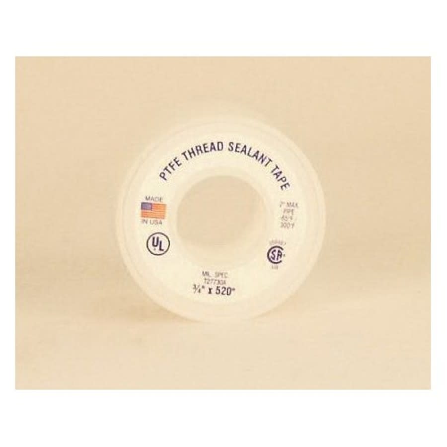 Teflon Tape, 1 in W, 1296 in L, White