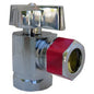 Quarter Turn Angle Stop, 1/2 in, FNPT x Comp, Chrome