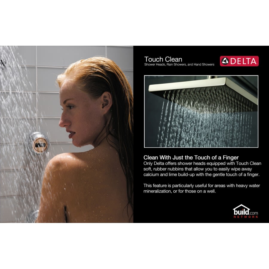 Dryden 2.5 GPM Single Function Shower Head with Touch Clean Technology