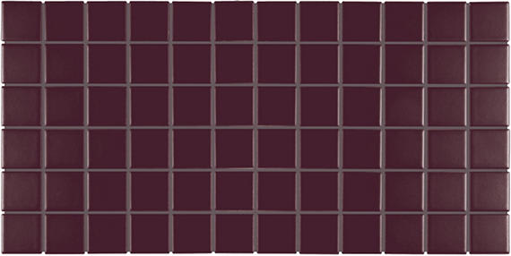 Color Wheel Mosaic Plum Crazy Herringbone 1X3 Glossy