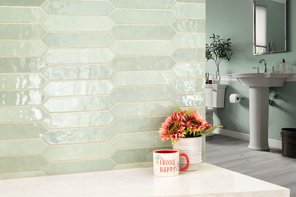 Renzo Jade Pickett Wall Tile