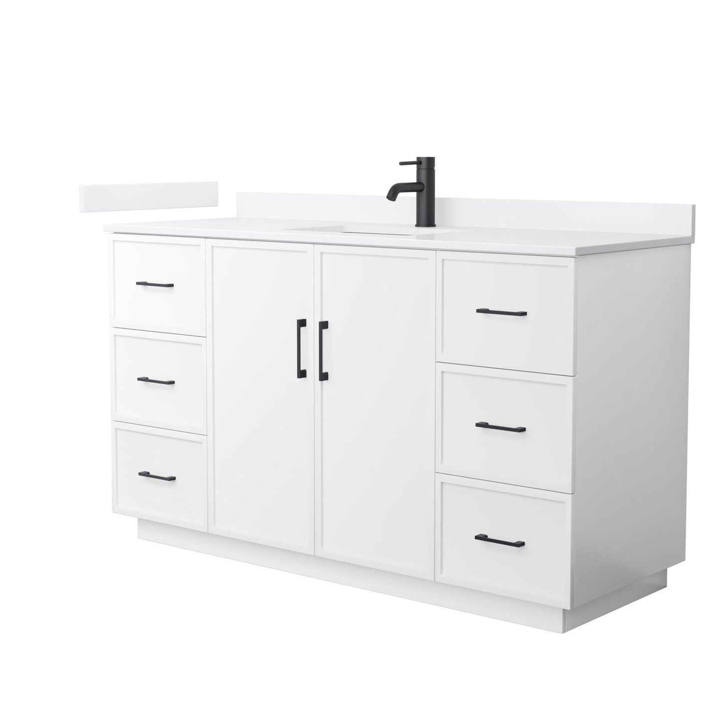 Elan Single Bathroom Vanity with Toe Kick - 60W x 35H x 22D