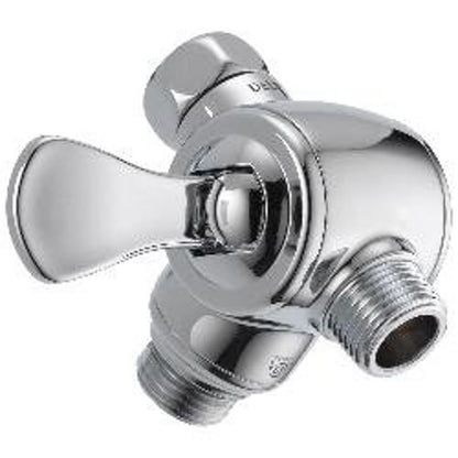 3-Way Shower Arm Diverter, Polished Chrome