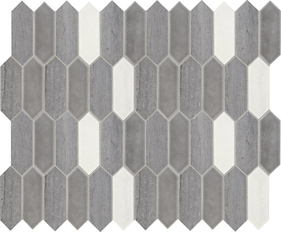 Fonte Heather Harbor Blend Picket, Straight Edge 2X6 Mix