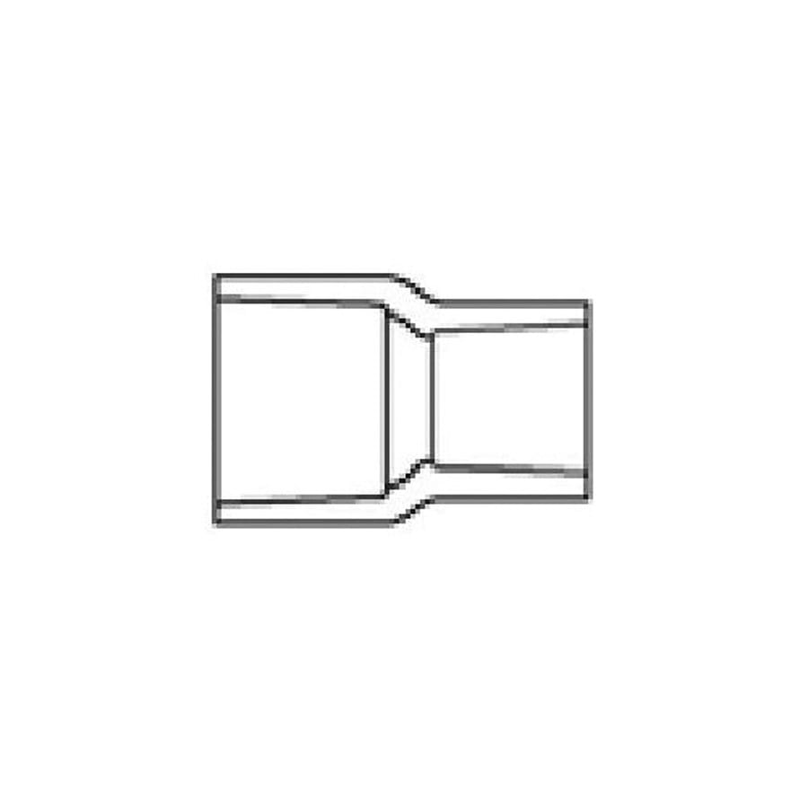 Reducer Coupling, 2 x 1-1/2 in, Socket, SCH 40/STD, PVC