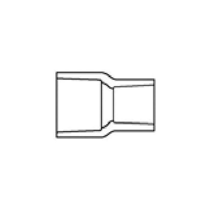 Reducer Coupling, 2 x 1-1/2 in, Socket, SCH 40/STD, PVC