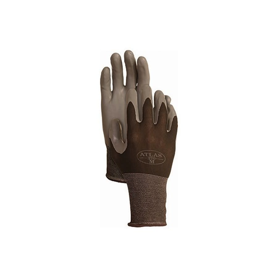 Tough General Purpose Gloves, Knit, M, Nitrile Palm, Nitrile Coating, Seamless Lining