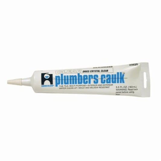 Plumbers Caulk™ All Purpose Caulk, 5.5 oz, Clear