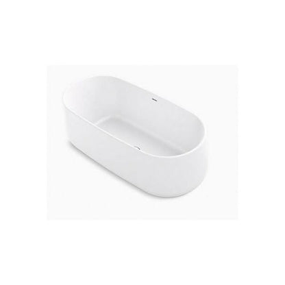 Ceric® Freestanding Tub, 65 x 31-1/8 x 22-7/8 in, Center Drain, White