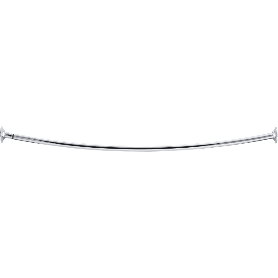 Expanse 60" - 72" Adjustable Curved Shower Rod with Traditional Design