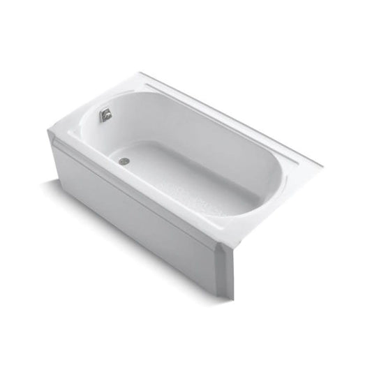 Memoirs® Alcove Tub, ADA, 60 x 33-3/4 x 17-7/16 in, Left Hand Drain, White