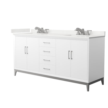 Amici Double Bathroom Vanity - 72W x 35.25H x 22D