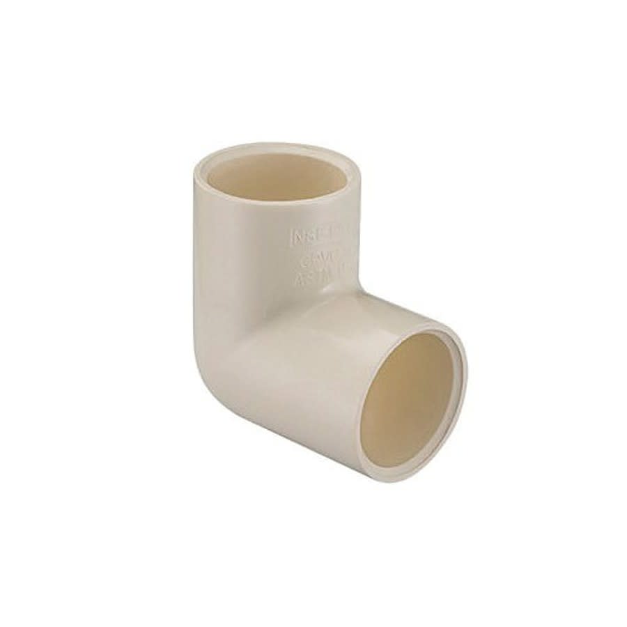 90 deg Elbow, 1-1/4 x 1 in, Socket, SCH 40/STD, CPVC