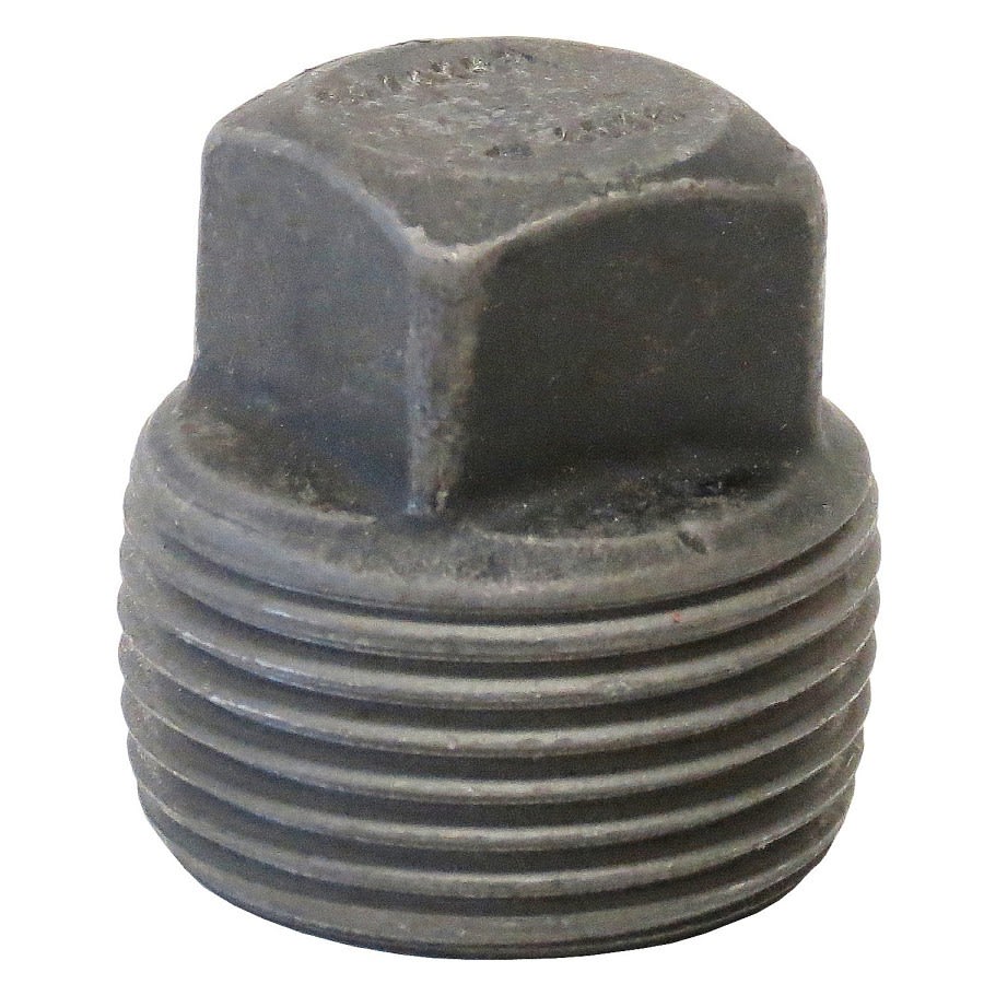 Square Head Plug, 3/4 in, MNPT, SCH 80/XH, Forged Steel, 3000 lb