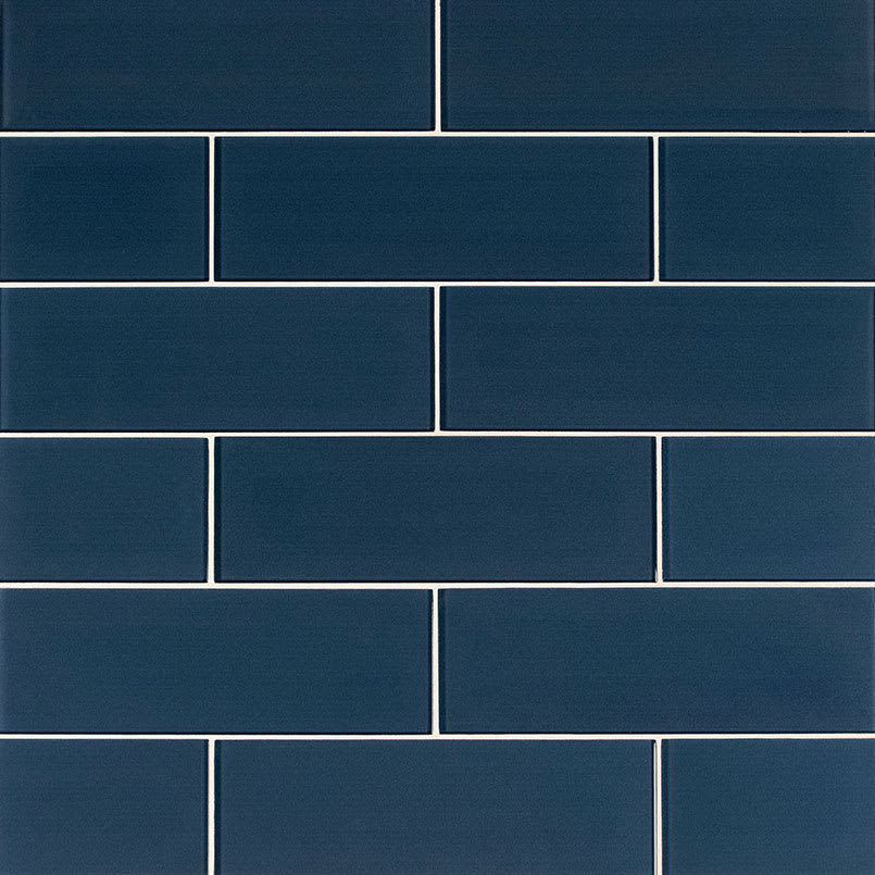 Midnight Glass Subway Tile 4x12