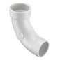 Street Long Sweep 90 deg Elbow, 2 in, Spigot x Hub, DWV, PVC