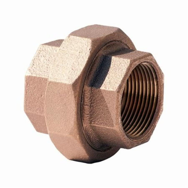 Union, 1-1/2 in, FNPT, Lead Free Brass, Rough Brass