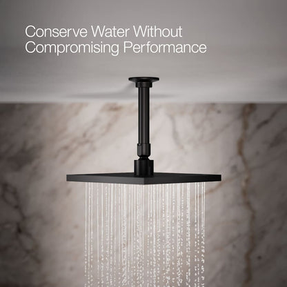 Contemporary Square 8" Single Function 2.5 GPM Rainhead with MasterClean Sprayface and Katalyst Air-Induction Technology