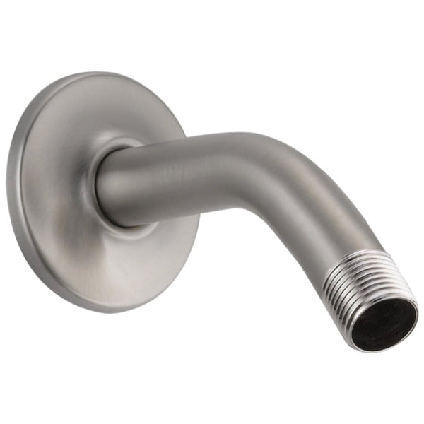 Shower Arm, Wall Mount, 6 in L, Stainless
