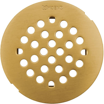 4-1/4" Round Shower Drain Cover with Snap-In Installation