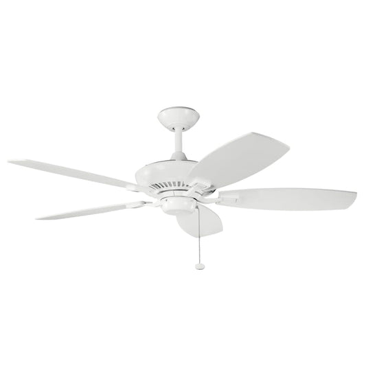 Canfield 52" 5 Blade Indoor Ceiling Fan with Blades, Downrod and Pull Chain