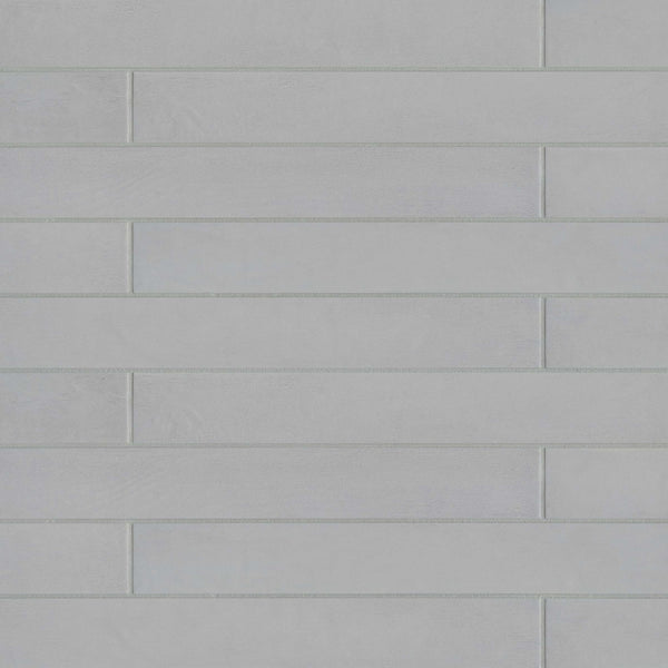 Allora 3" x 24" Matte Porcelain Tile in Solid Grey