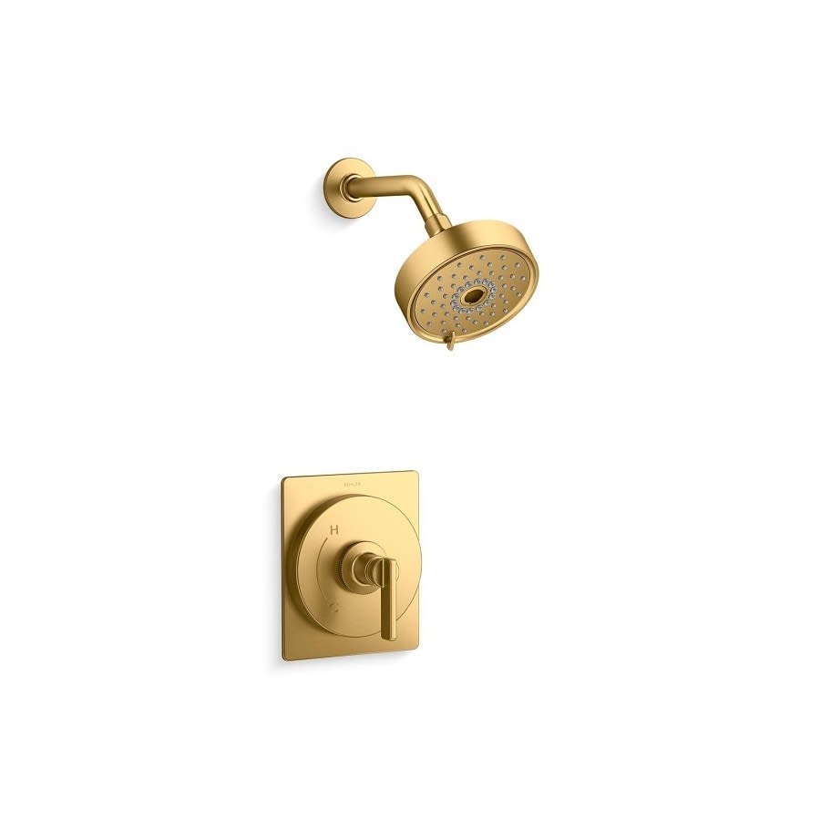 Castia™ by Studio McGee Pressure Balanced Shower Trim, Vibrant Brushed Moderne Brass