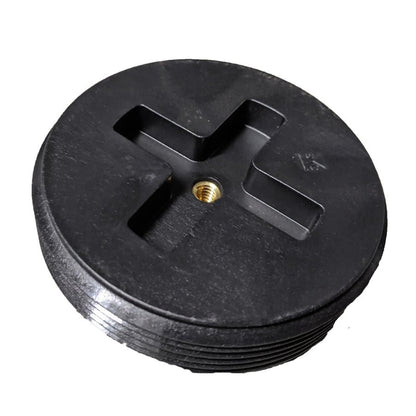 DWV Countersunk Plug, 3-1/2 in, MNPT, Polypropylene