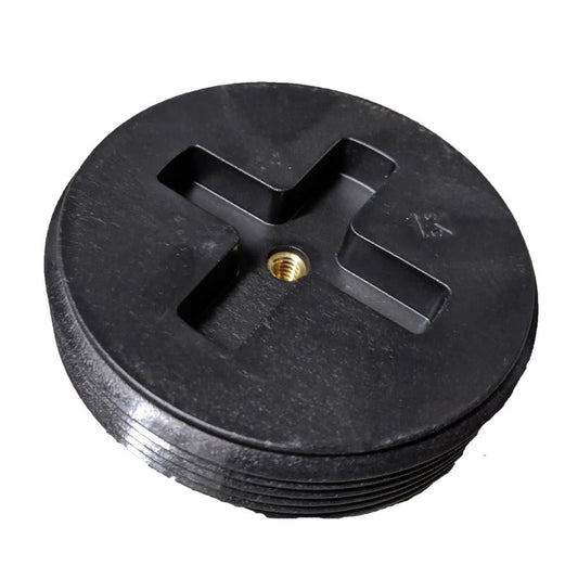 DWV Countersunk Plug, 1-1/2 in, MNPT, Polypropylene