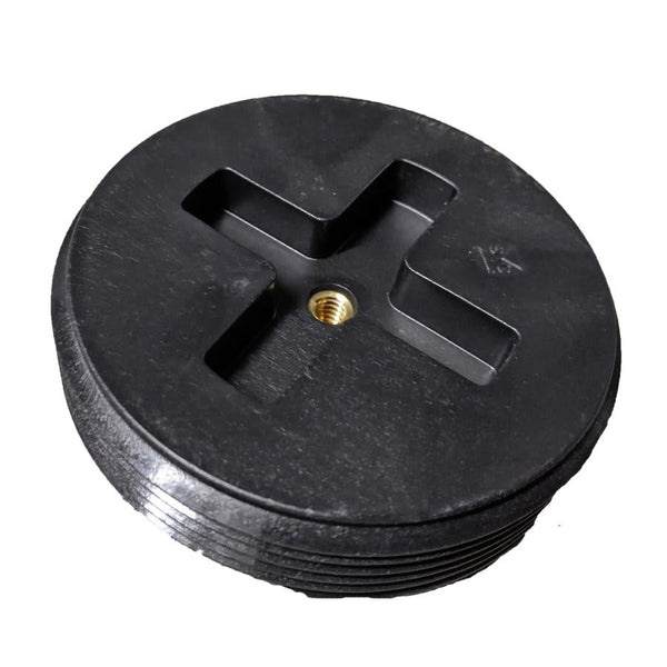 DWV Countersunk Plug, 6 in, MNPT, Polypropylene