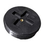 DWV Countersunk Plug, 6 in, MNPT, Polypropylene