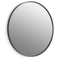 Essential 28-1/8" Diameter Modern Circular Framed Bathroom Wall Mirror