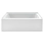 Studio 60" Soaking Bathtub for Alcove Installations with Right Drain