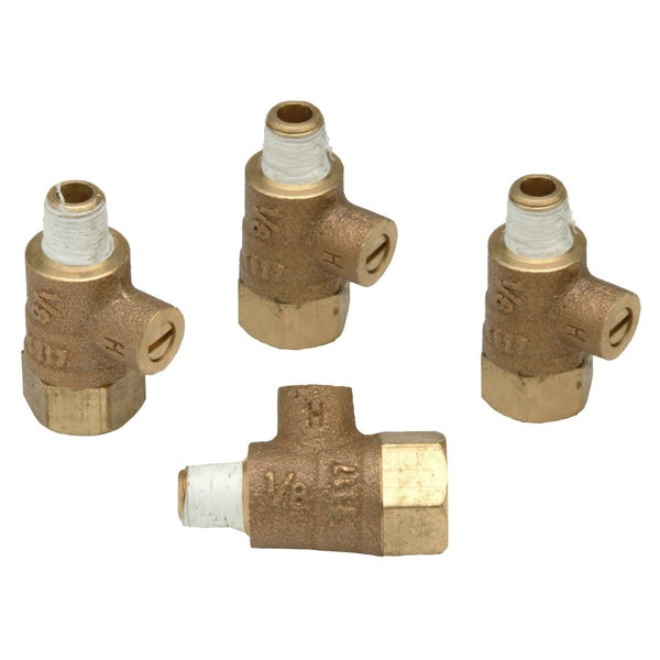 Ball Test Cock, For Use With Model 860XL Pressure Reducing Valve, 1/8 in, MNPT x 1/4 in, FNPT, 4-Pack