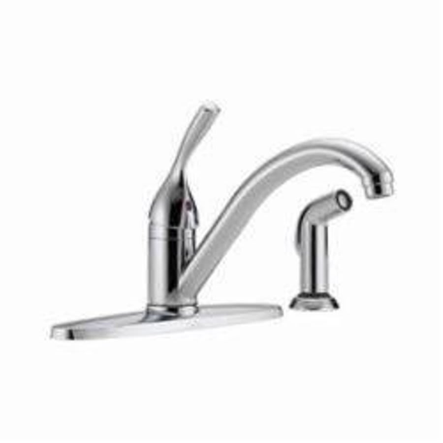 Classic Kitchen Faucet, Deck Mount, ADA, 1 Lever Handle, 4-Hole, Chrome